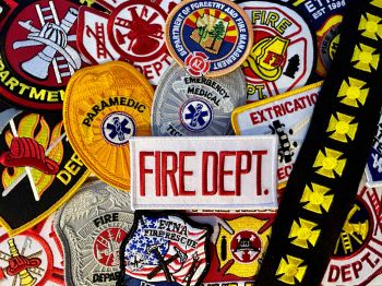 FIRE DEPT - PATCHES & YEARS OF SERVICE PATCHES